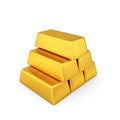 Golden bars pyramid