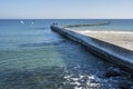 Golden beach pier in Odessa, Ukraine