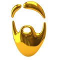 Golden beard icon