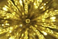 Golden beautiful abstract bokeh background Royalty Free Stock Photo