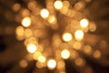 Golden beautiful abstract bokeh background Royalty Free Stock Photo