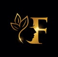 Golden Beauty Initial Letter F