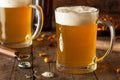 Golden Beer in a Glass Stein Royalty Free Stock Photo