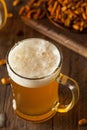 Golden Beer in a Glass Stein Royalty Free Stock Photo