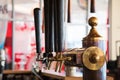 Golden beer tap Royalty Free Stock Photo