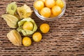 Golden berry, uchuva - Physalis peruviana Royalty Free Stock Photo