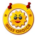 Golden best choice sun Royalty Free Stock Photo