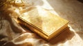 Golden Bible On Cloth: A Nostalgic Fairy Tale Illustration