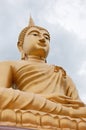 Golden big buddha Royalty Free Stock Photo