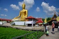 Golden Big Buddha statue image at Wat Bangchak