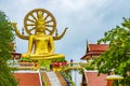 Golden Big Buddha statue Wat Phra Yai temple Koh Samui Royalty Free Stock Photo