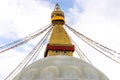 Golden Biggest Bouddha Stupa in Kathmandu, Nepal