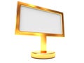 Golden billboard Royalty Free Stock Photo