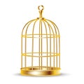 Golden bird cage