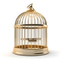 Golden bird cage