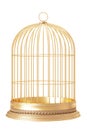 Golden bird cage Royalty Free Stock Photo