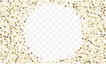 Golden Birthday Glitter Template. Random Circle