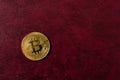 Golden bitcoin. Crypto currency. Moneymaker