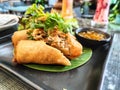 Golden bites: tempting taste of Thai spring rolls