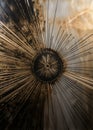 Golden and black burst in grunge style Royalty Free Stock Photo