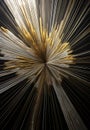 Golden and black burst in grunge style 11 Royalty Free Stock Photo