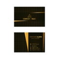 Golden style business card design