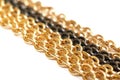 Golden and black chains