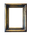 Golden Blank Frame. Royalty Free Stock Photo