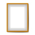Golden blank frame Royalty Free Stock Photo