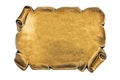 Golden blank plate Royalty Free Stock Photo