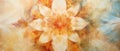 Golden Bloom Abstract Floral Auric Patterns in Warm Tones