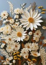 Golden Blooms: A Handcrafted Tribute to the Daisy Society on a B