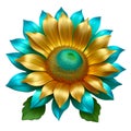 Golden Blooms: Vibrant Sunflower Illustration â Nature\'s Elegance.