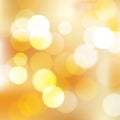 Golden bokeh abstract background