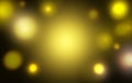 Golden bokeh on black backgrounds, Vector eps 10 illustration bokeh particles Royalty Free Stock Photo