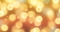 Golden bokeh lights abstract background texture Royalty Free Stock Photo
