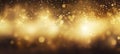 Golden Bokeh Lights Abstract Background Royalty Free Stock Photo