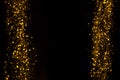 Golden bokeh lights background with copy space Royalty Free Stock Photo