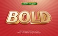 Golden bold editable text effect Royalty Free Stock Photo
