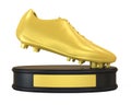 Golden Boot Trophy Isolated Royalty Free Stock Photo