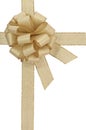 Golden bow Royalty Free Stock Photo