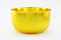 Golden bowl Royalty Free Stock Photo