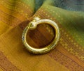 Golden bracelet design in ancient Thai style Royalty Free Stock Photo