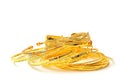 Golden bracelets and golden jewelry Royalty Free Stock Photo