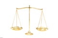 Golden brass balance Royalty Free Stock Photo