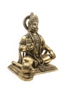 golden brass lord hanuman statue