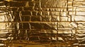 Golden Brick Wall Texture Royalty Free Stock Photo