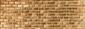 Golden Brick wall texture close up Royalty Free Stock Photo