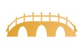 Golden bridge chinese decoration icon