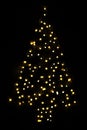 Golden Bright Glowing Magic Christmas Tree